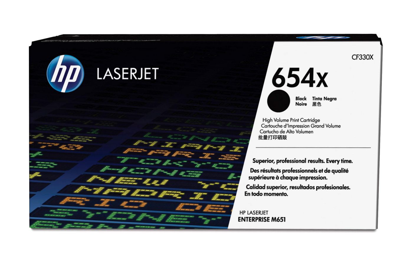 HP Toner 654X – schwarz, 20500 Seiten
