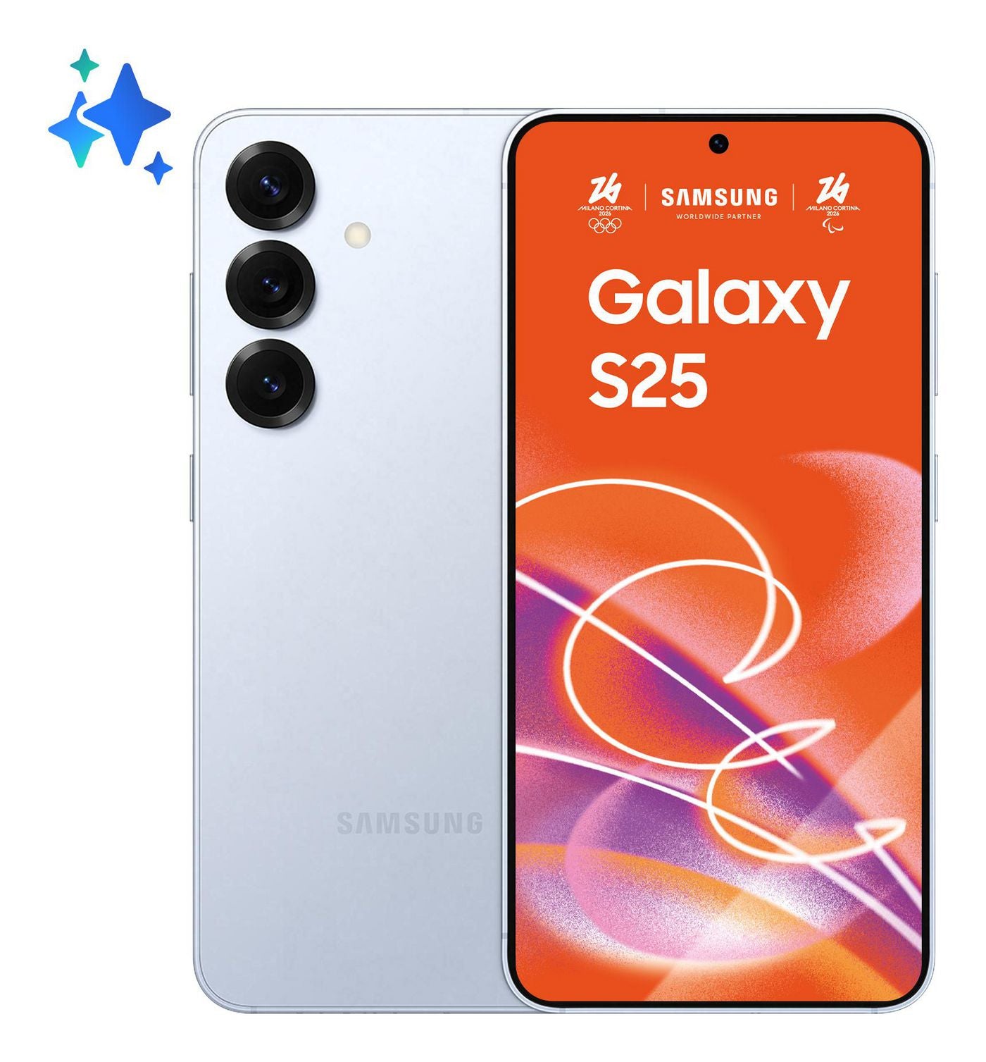Samsung Galaxy S25 – blau, 6,2", 2340 × 1080, Android 15, 128 GB, 12 GB, Dual-SIM, 5G, IP68, NFC