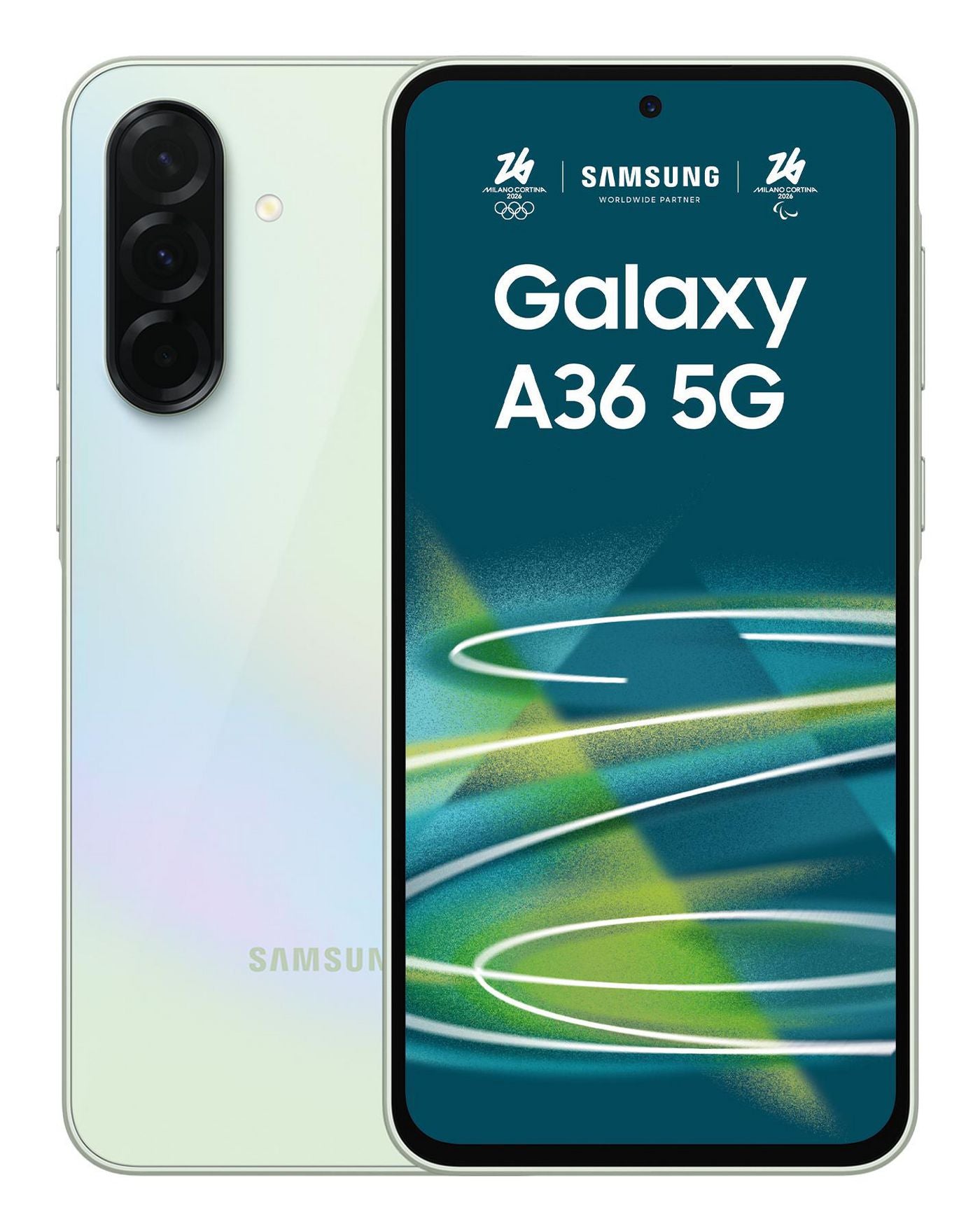 Samsung Galaxy A36 Dual SIM – Limette, 6,7", 1080 × 2340, Android 15, 128 GB, 6 GB, NanoSIM + eSIM, 5G, IP67