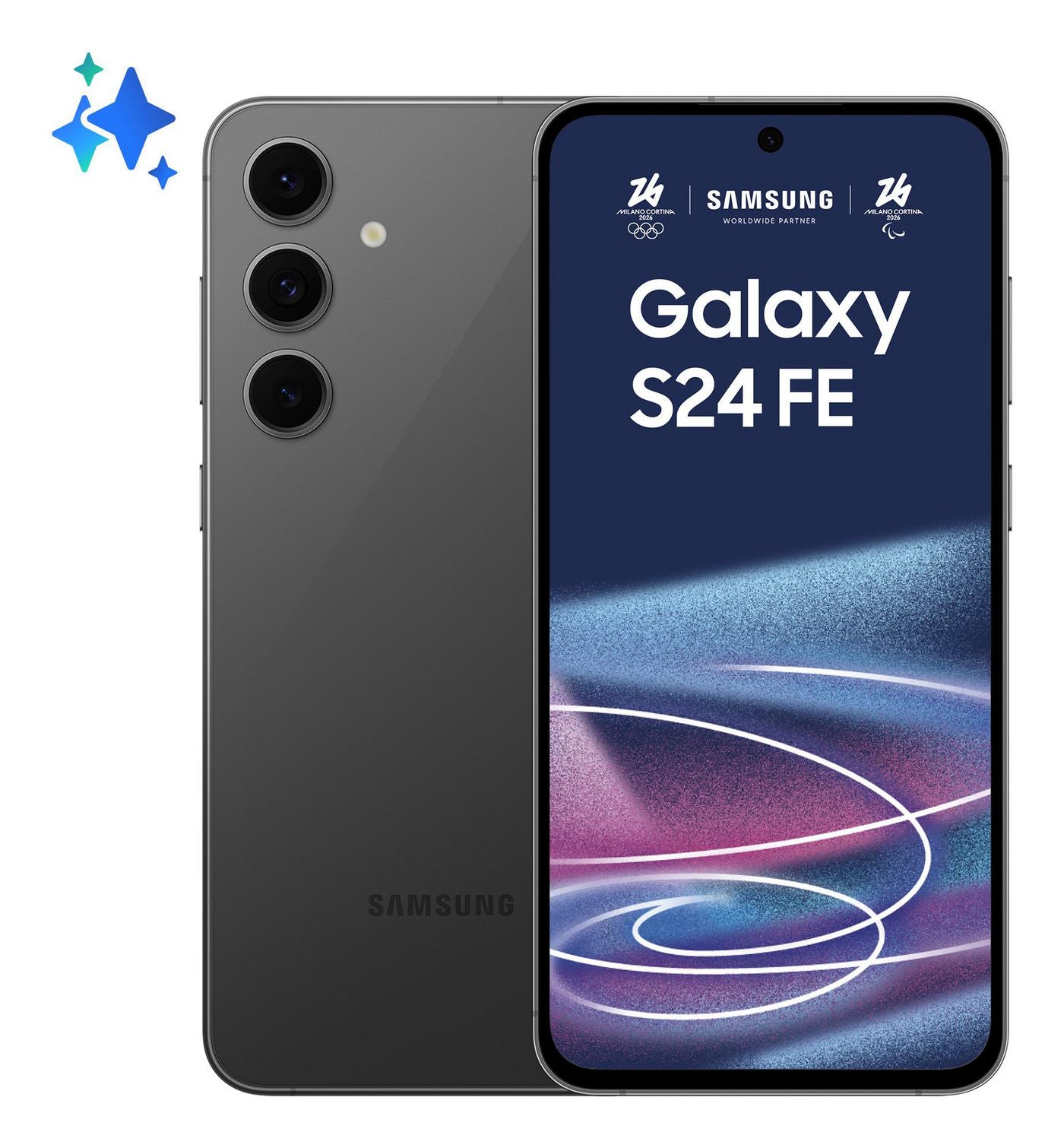 Samsung Galaxy S24 FE – Graphit, 6,7", 2340 × 1080, Android 14, 256 GB, 8 GB, Dual-SIM, 5G, IP68