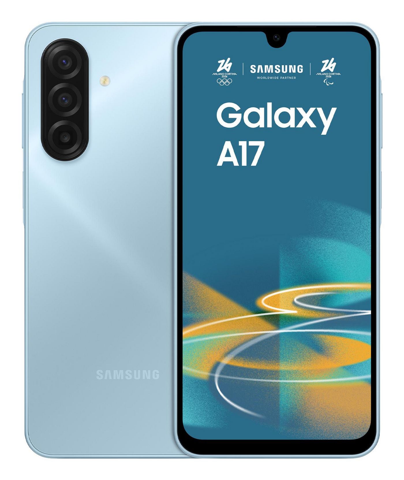 Samsung Galaxy A17 – Hellblau, 6,7", 1080 × 2340, Android, 128 GB, 4 GB, Hybride Dual-SIM, 4G, NFC, OIS, IP54