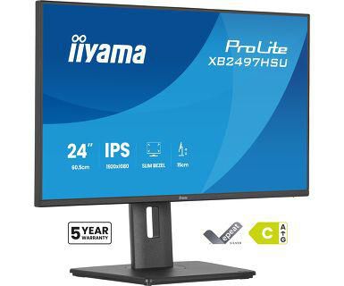iiyama Monitor, 24", 1920 × 1080 (Full HD), IPS, 120 Hz, 350 cd/m²