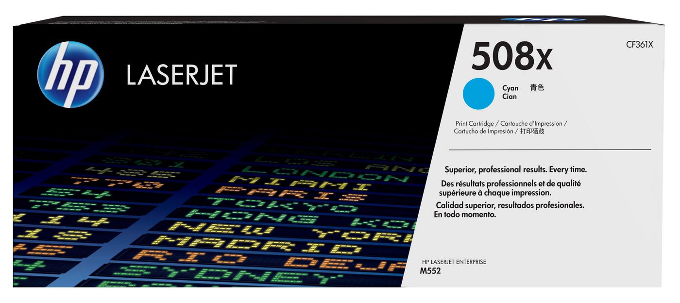 HP Toner 508X – cyan, 9500 Seiten