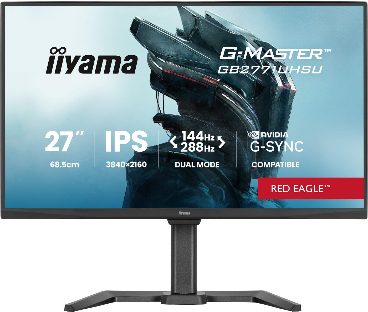 iiyama GB2771UHSU-B1 (G-MASTER Red Eagle) – Monitor, 27" 3840 × 2160 (UHD 4K)
