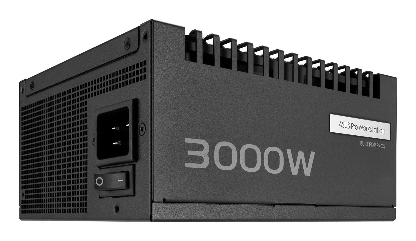 ASUS Pro WS 3000P ATX-Netzteil 3000 W 80 PLUS Platinum – vollmodular, ATX 3.1, 12VHPWR – schwarz