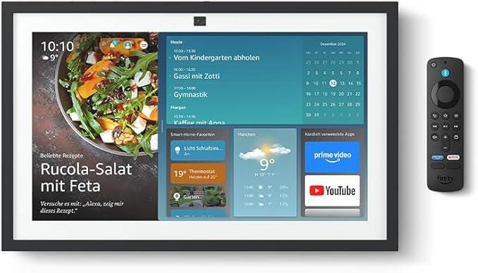 Amazon Echo Show Smartdisplay – für WLAN, Bluetooth, schwarz, 39,6 cm (15,6")
