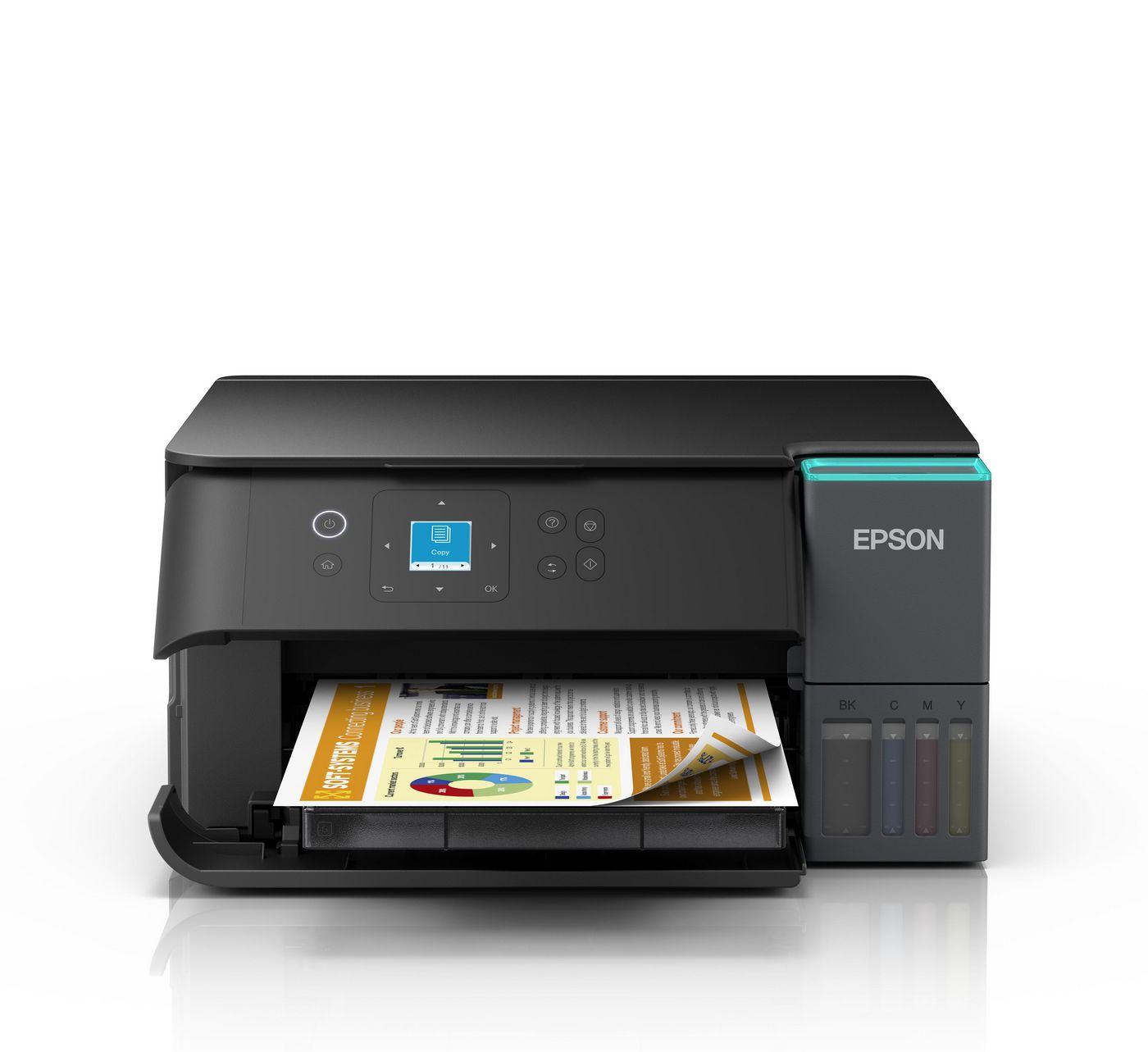 Epson L4360 – Farbiges Tintenstrahl-MFP A4, 3-in-1 – USB/WLAN – Duplex – 15 ppm S/W, 8 ppm Farbe