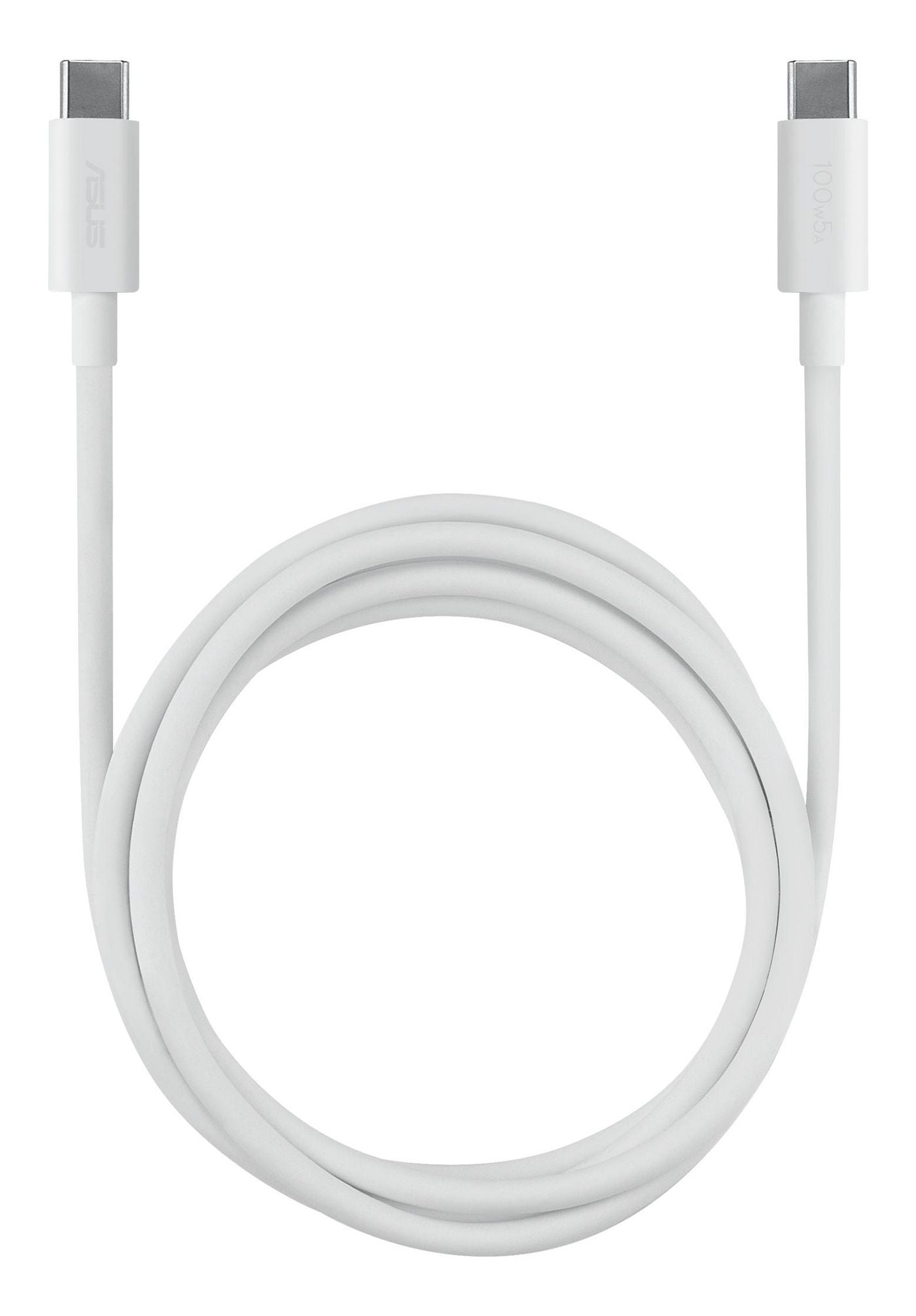 ASUS USB-C auf USB-C Kabel – USB 2.0 (480 Mbit/s) – 1,5 m – PD 100 W – TPE/ABS-Mantel – Weiss