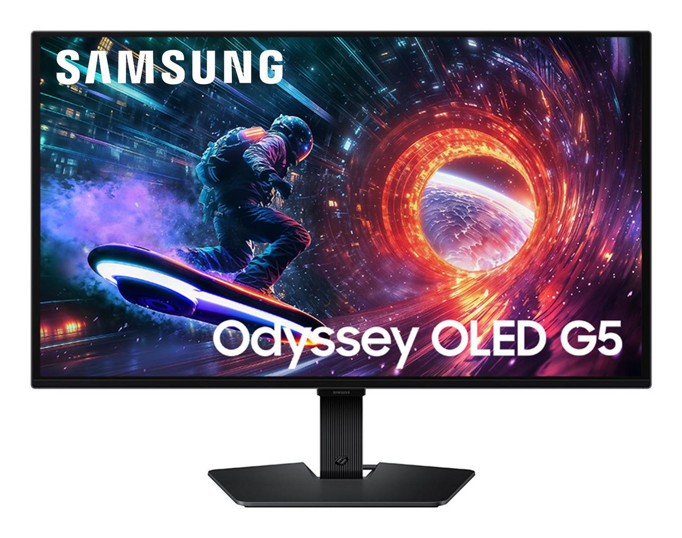 Samsung G50F – Monitor, 27", 2560 × 1440 (WQHD), OLED, 180 Hz, 200 cd/m², VESA 100 × 100, Schwarz