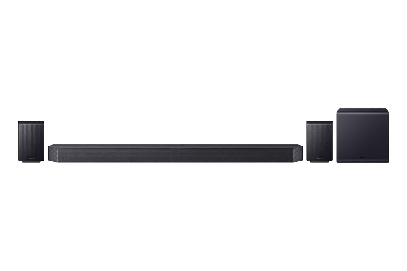 Samsung HW-Q990F – Soundbar mit kabellosem Subwoofer – 11.1.4, 41 W, AirPlay 2 u. a., HDMI eARC, Titan Schwarz