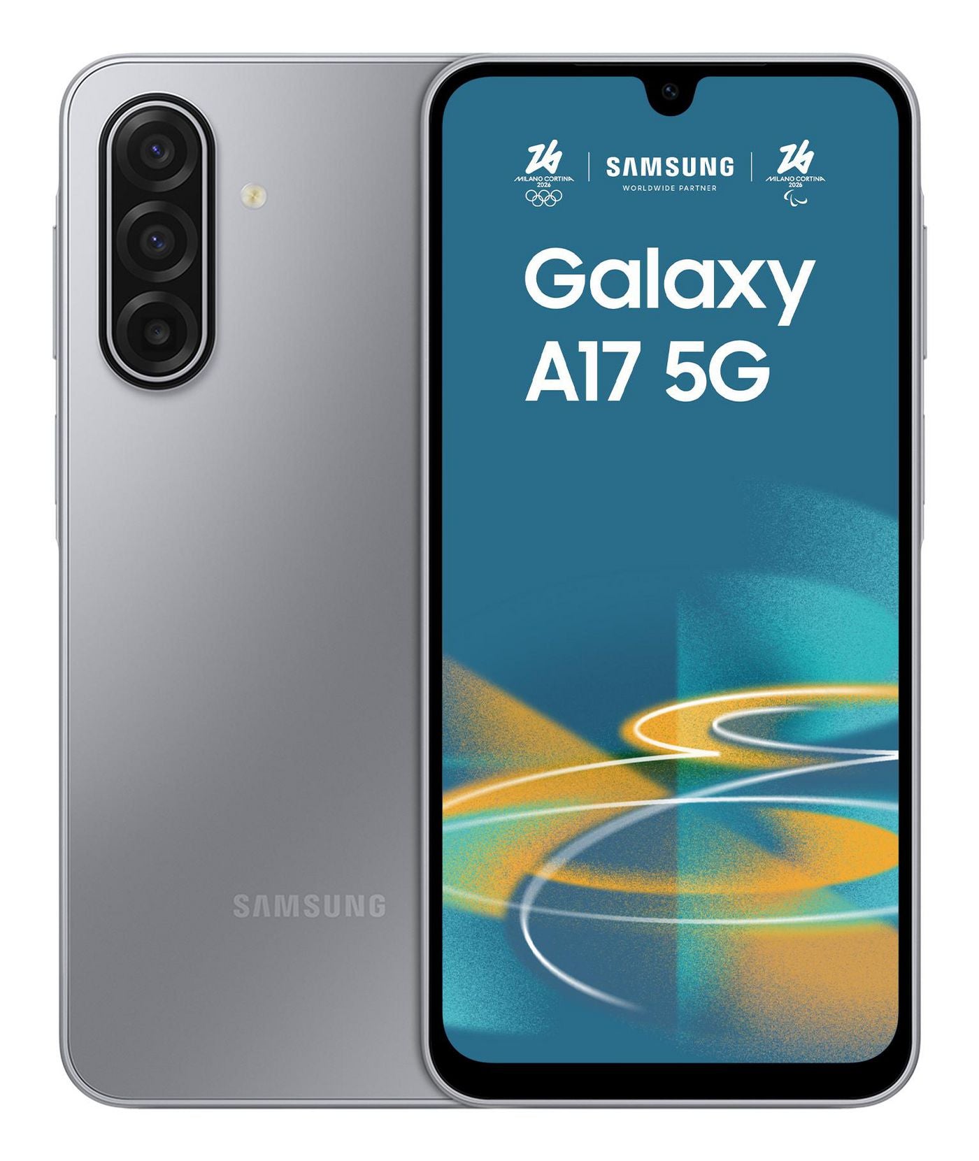 Samsung Galaxy A17 5G – grau, 6,7", 1080 × 2340, Android 15, 128 GB, 4 GB, Hybride Dual-SIM, IP54