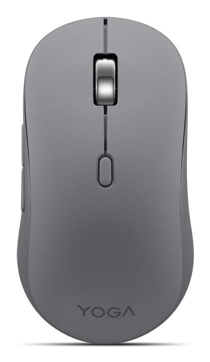 Lenovo Yoga Mouse Office – Maus – Kabellos (Bluetooth), 4000 DPI, beidhändig, Grau