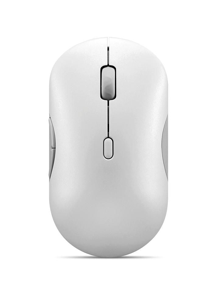 Lenovo 700 Mouse Office – Maus – Kabellos (Bluetooth/2,4 GHz), 4000 DPI, beidhändig, Weiss