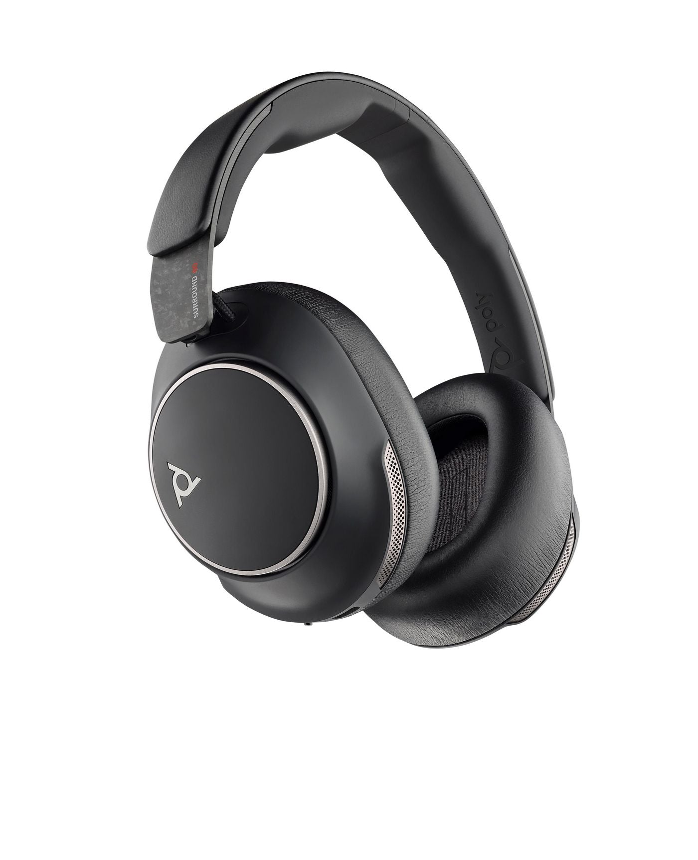Poly Voyager Surround 80 UC – Over-Ear Headset – Bluetooth, USB-C – Schwarz – für UC/Softphone