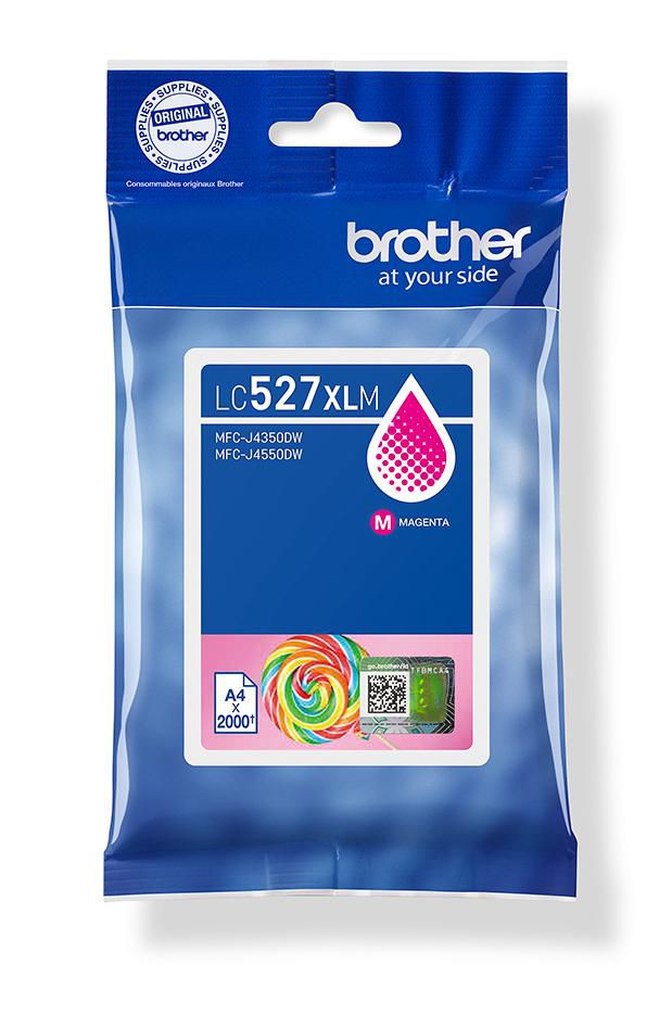Brother LC527XLM Magenta Tintenpatrone (Original) – 2'000 Seiten – für MFC-J4350DW/MFC-J4550DW