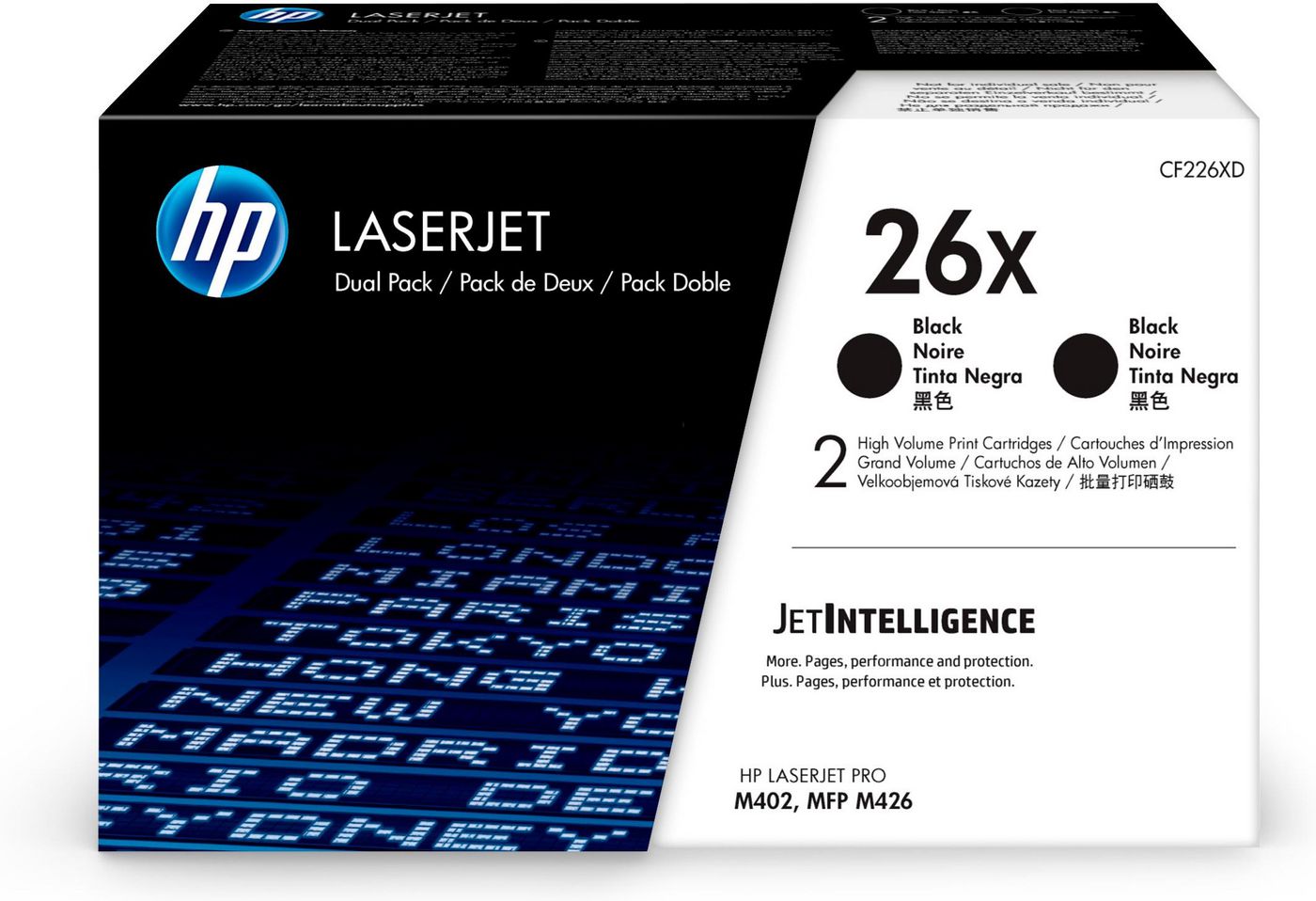 HP Toner-Multipack 26X – Schwarz, 9000 Seiten
