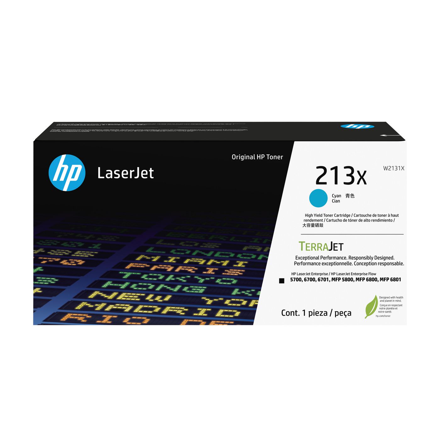 HP Toner 213X – cyan, 6000 Seiten