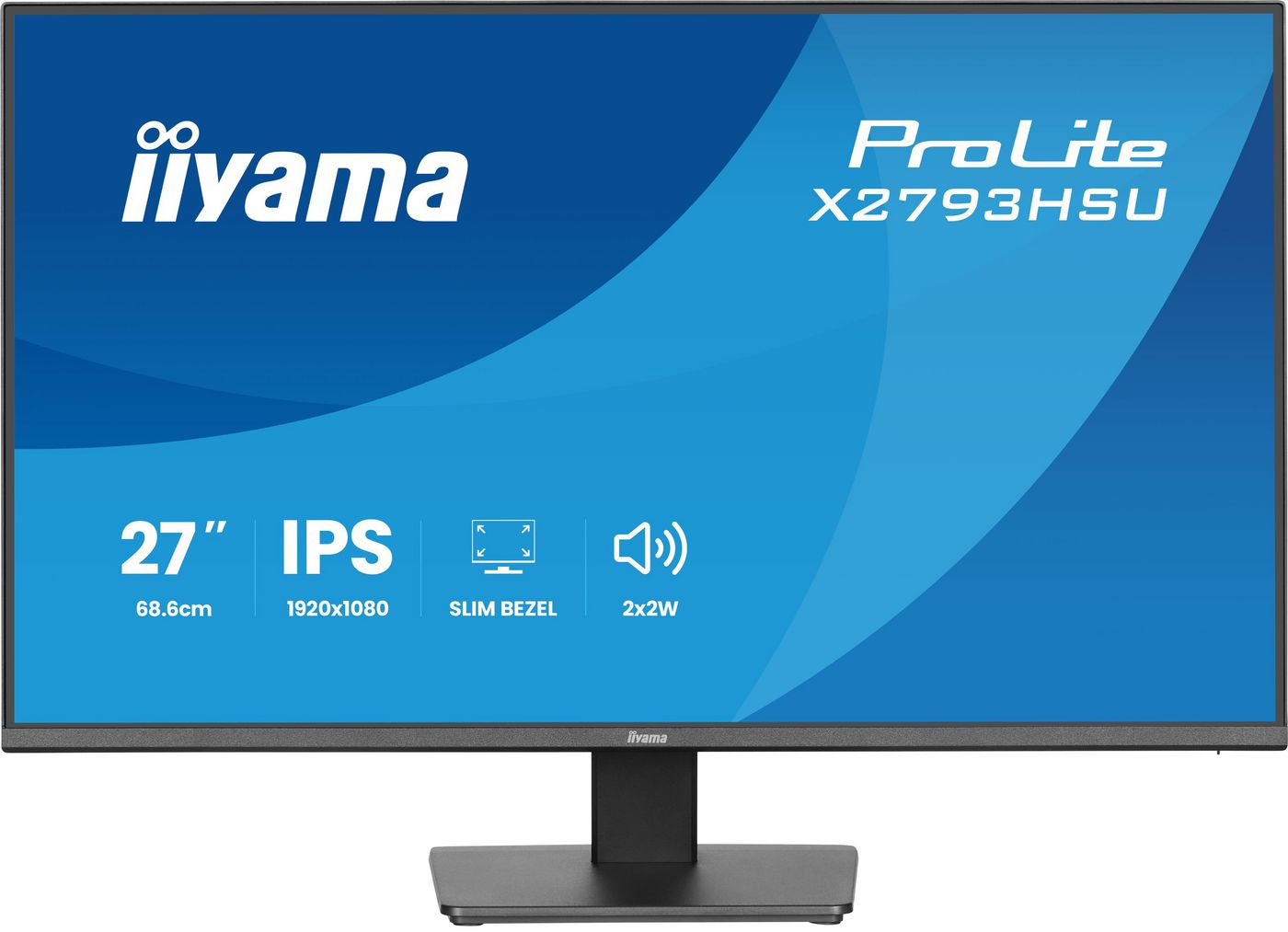 iiyama Monitor, 27", 1920 × 1080 (Full HD), IPS