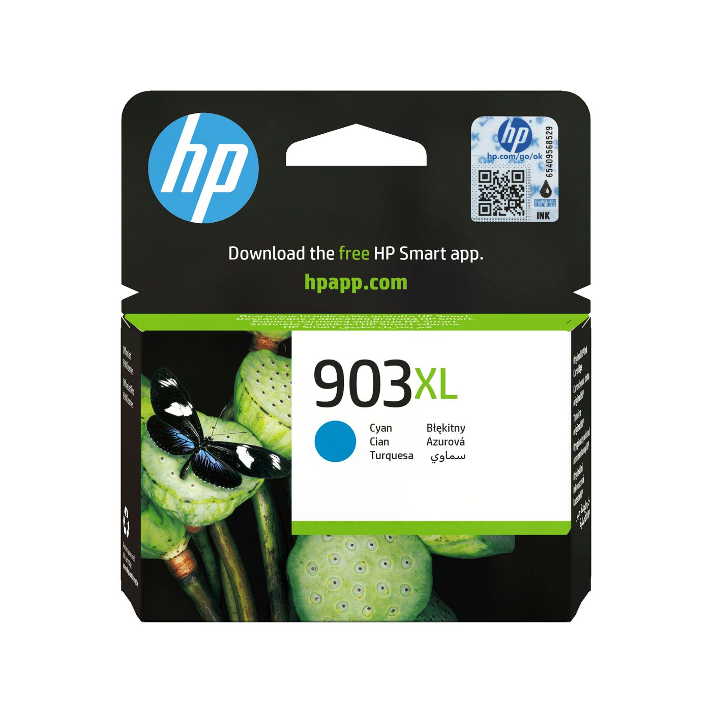 HP 903XL Cyan Tintenpatrone (Original) – 750 Seiten – für OfficeJet 6950/OfficeJet Pro 6974 – T6M03AE