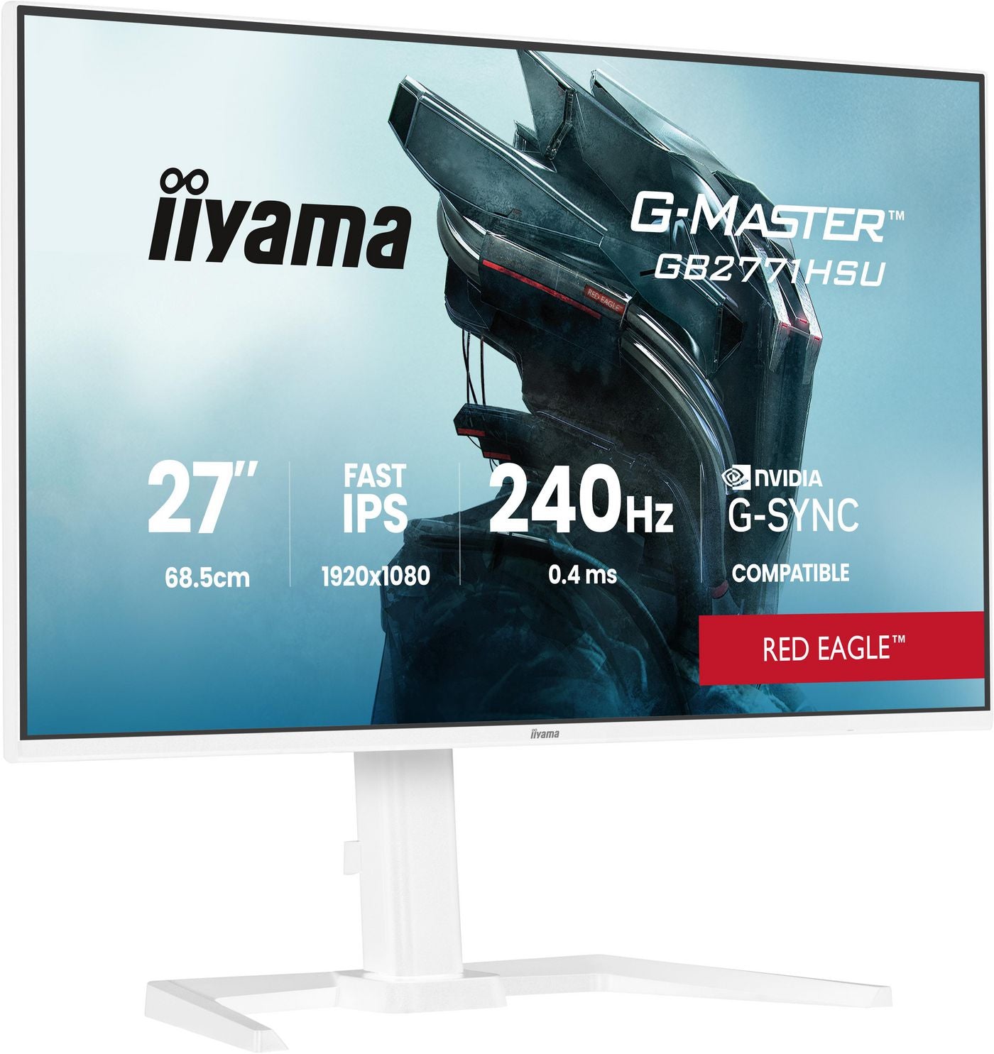 iiyama GB2771HSU-W1 – 27", 1920 × 1080 (Full HD), IPS, 240 Hz, USB-C 5 W