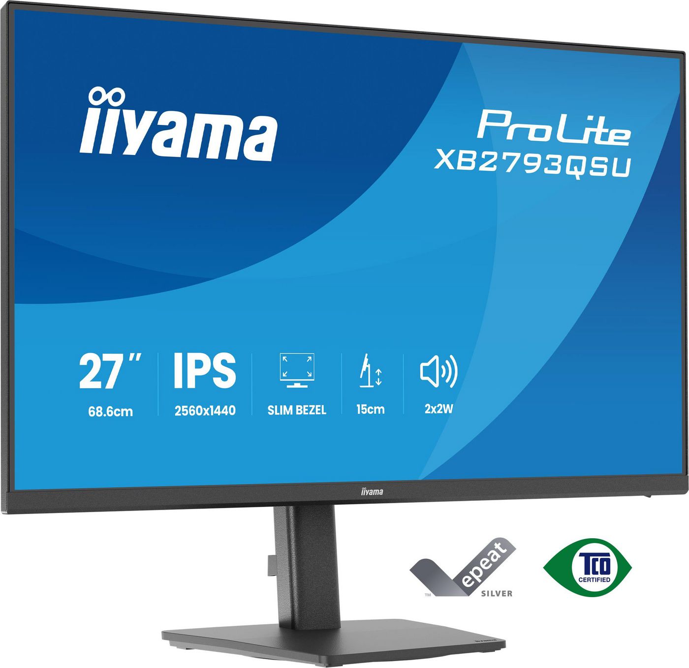 iiyama XB2793QSU-B1 – 27", 2560 × 1440 (WQHD), IPS