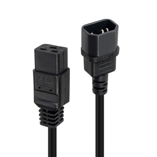 Lindy Netzkabel – IEC C14 zu IEC C19, 1 m, 250 V, schwarz