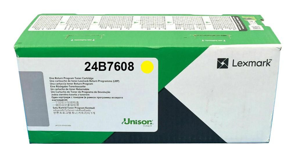 Lexmark 24B7608 Gelber Toner – Original – 12'000 Seiten – für Lexmark XC9525/XC9535