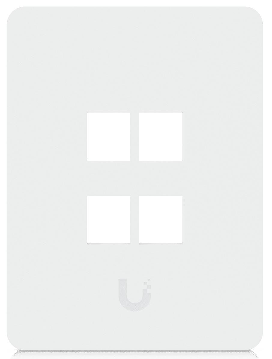 Ubiquiti Aufputz-Box, 88×118×9,6 mm, 4er-Pack, Polycarbonat/Stahl – weiss