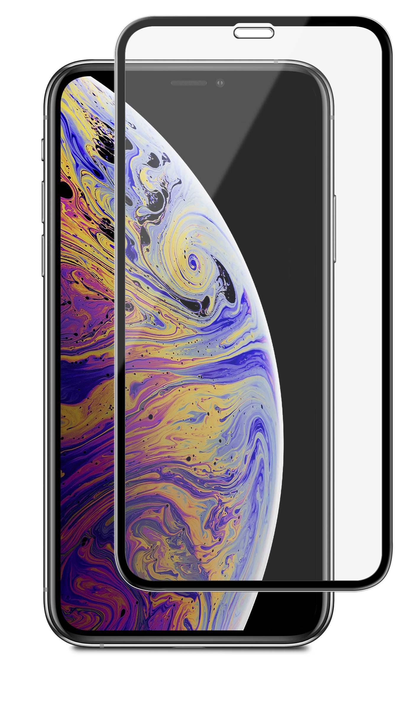 eSTUFF Displayschutz (Panzerglas), Full Cover – für iPhone X/Xs, iPhone 11 Pro