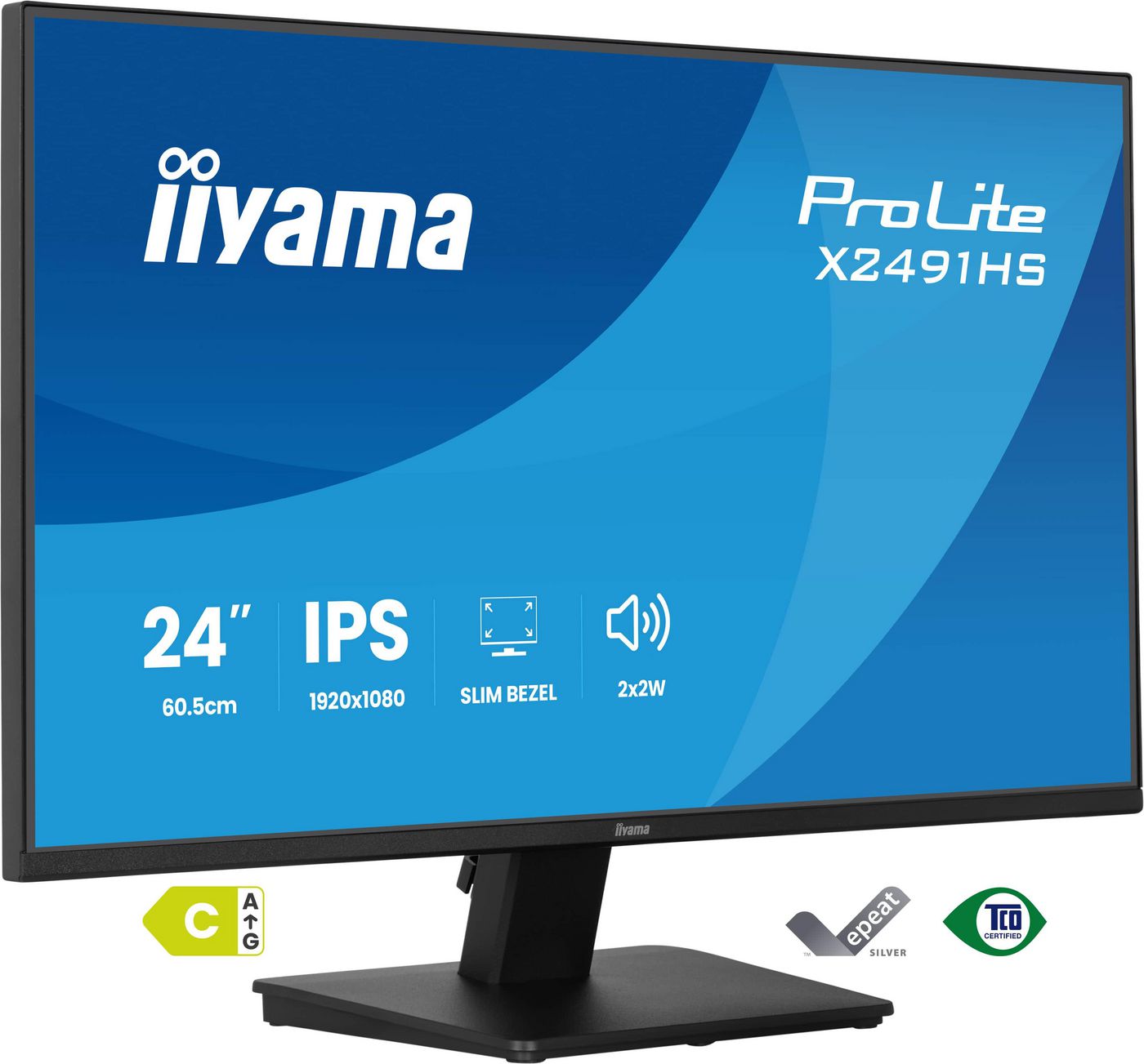 iiyama 24", 1920 × 1080 (Full HD), IPS