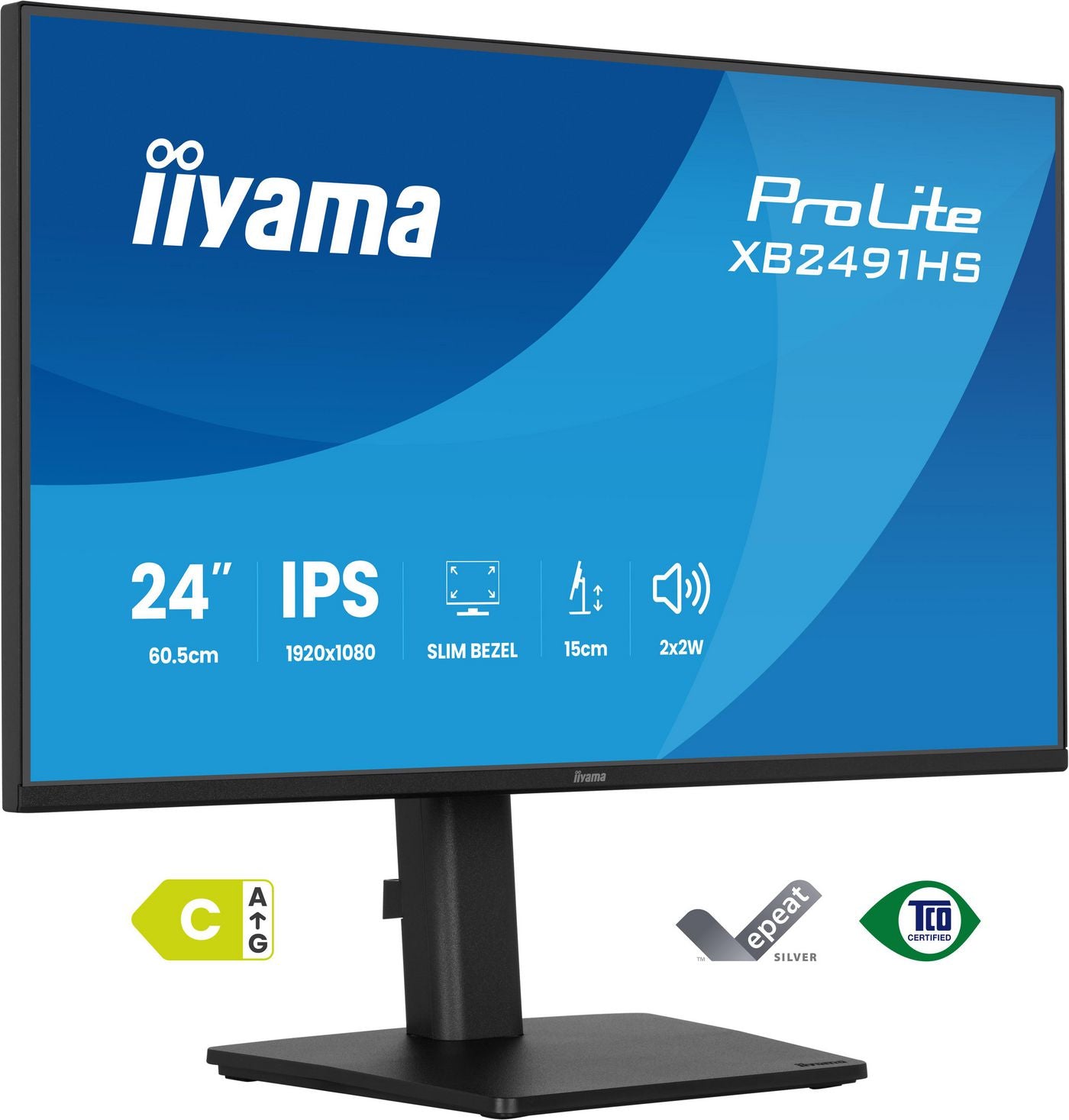 iiyama 23,8", 1920 × 1080 (Full HD), IPS, 120 Hz