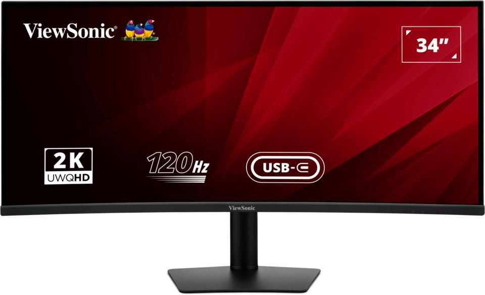 ViewSonic VA3420C-2 – 34" Gebogener 1900R, 3440 × 1440 (UWQHD), VA, 120 Hz