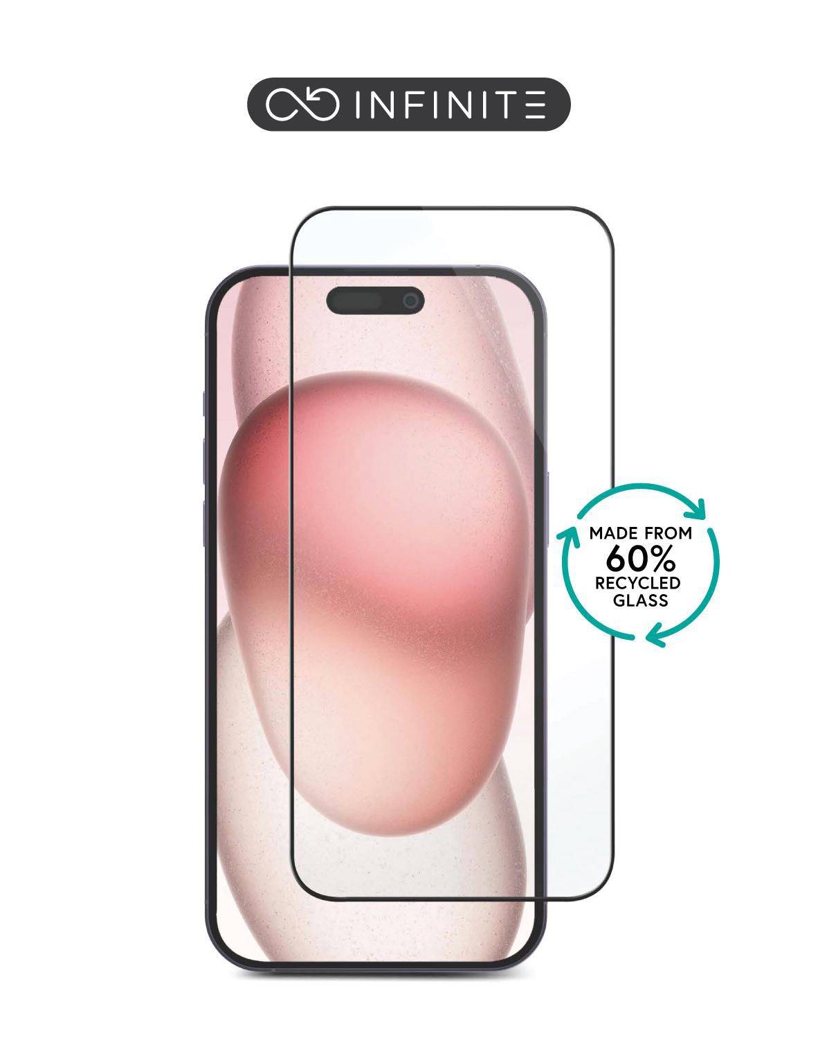 eSTUFF Displayschutz (Panzerglas), Full Cover – für iPhone 17/17 Pro/16 Pro