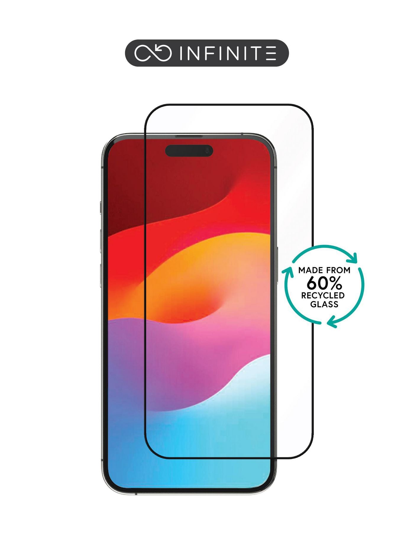 eSTUFF Displayschutz (Panzerglas), Full Cover – für iPhone 15 Plus