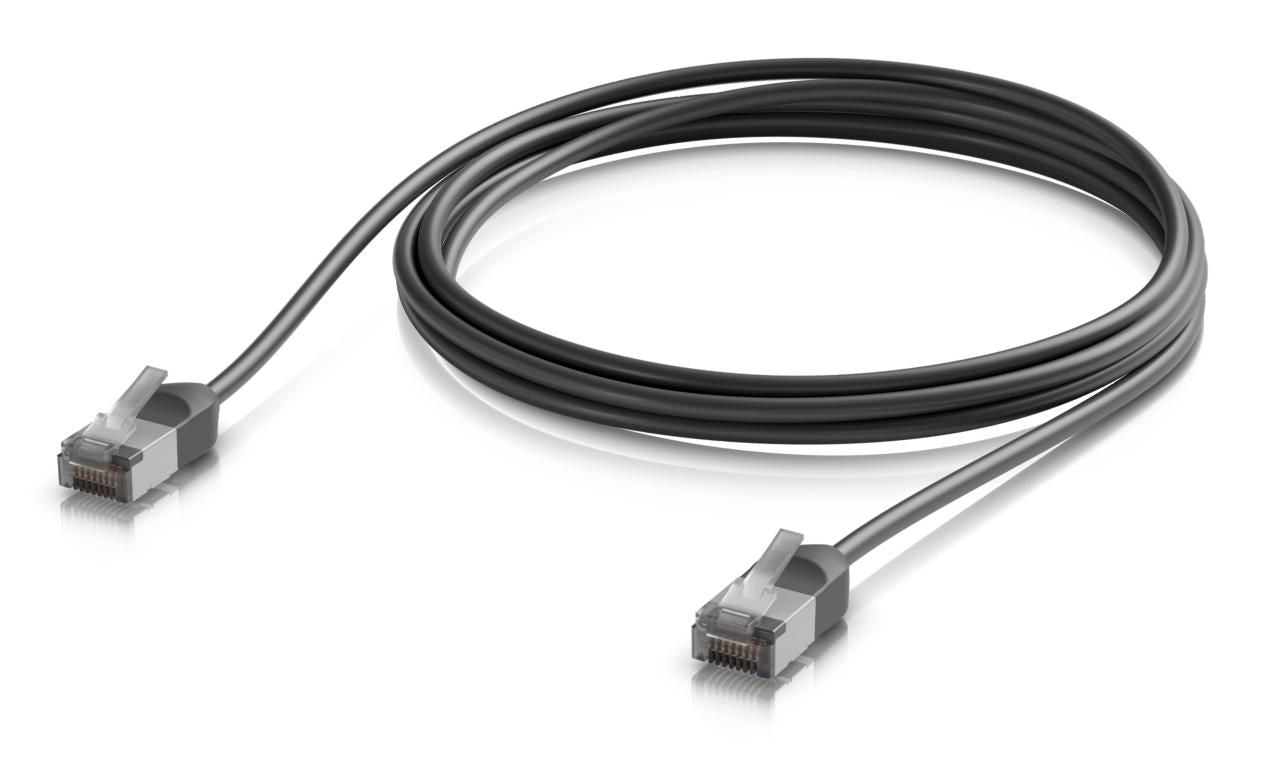 Ubiquiti Patchkabel – Cat6a F/UTP (FTP), 2 m, Schwarz, RJ-45