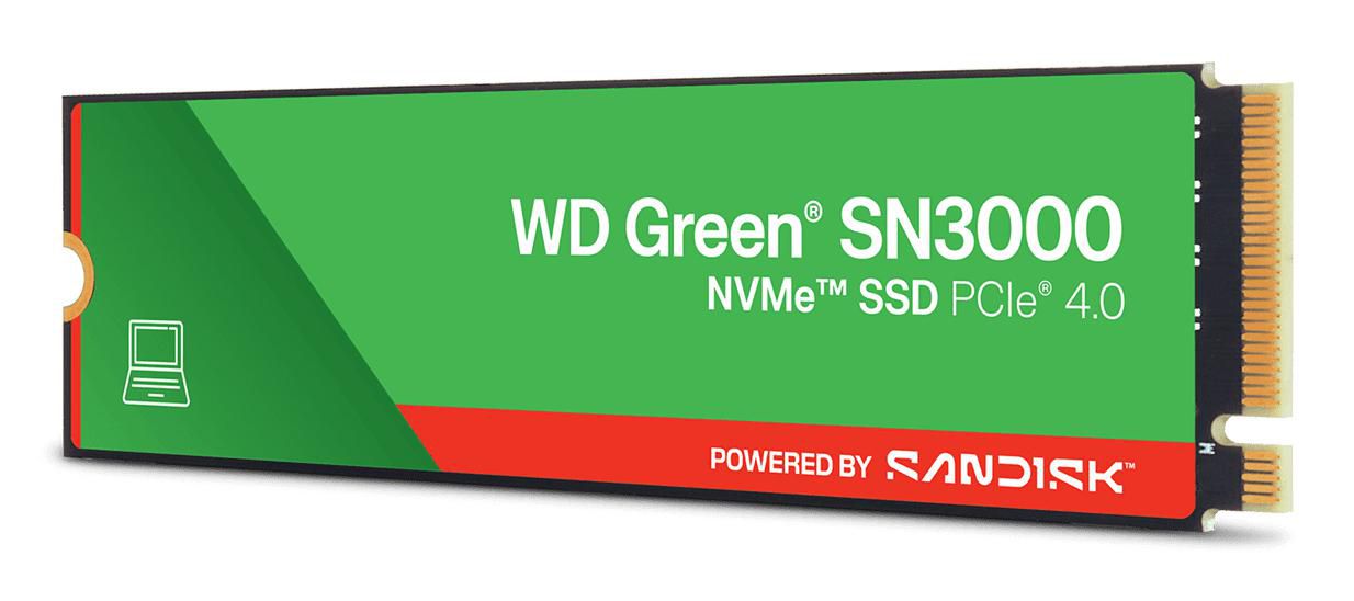 Western Digital Green SN3000 1 TB – für M.2 2280, NVMe, PCIe 4.0