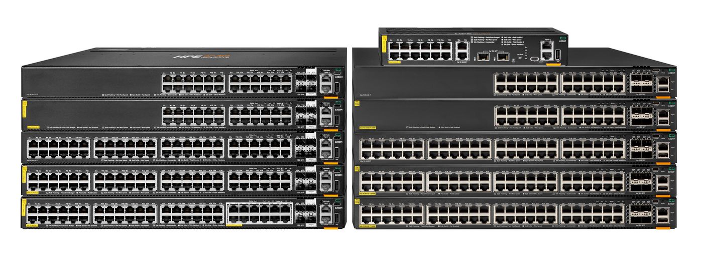 HPE Aruba CX 6200M – Managed Switch – 24×GbE, 4×10G SFP+, L3, PoE+ 740 W, 1U