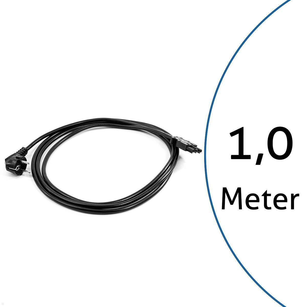 Bachmann GST18 Stromkabel – 1 m, H05VV-F, 3×1 mm², schwarz