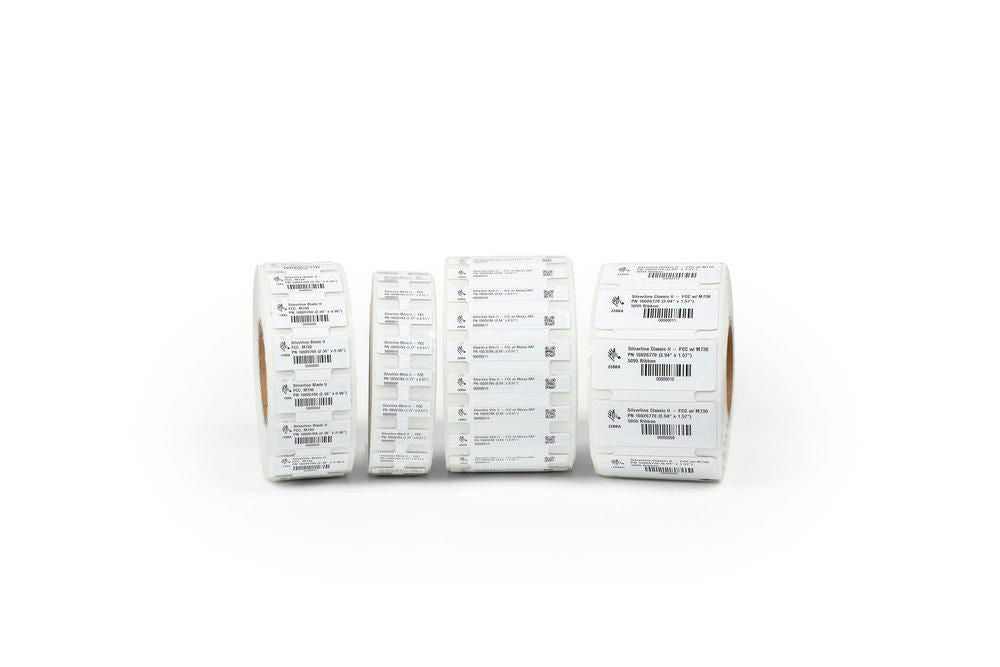 Zebra Etiketten (Rolle) 60 × 25 mm – Polyester – Permanent haftend – Thermotransfer – 400 Etiketten/Rolle