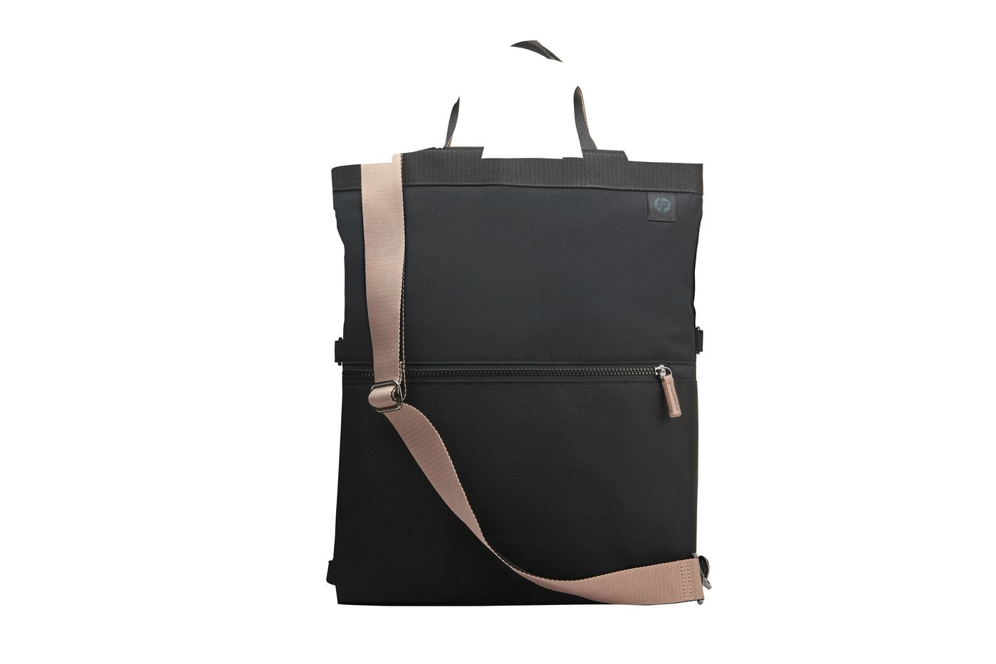 HP Notebook-Rucksack bis 14,1" – wasserfest, Trolley-Haltegurt – Schwarz