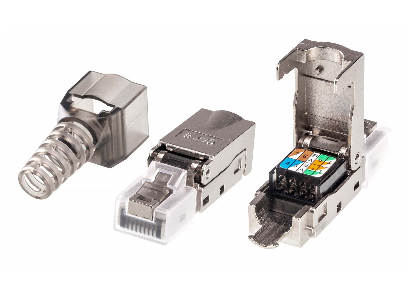 ATEN 2A-245G RJ-45 Modularstecker – Cat6A, geschirmt, Nickel/Goldkontakte, 10×, Silber