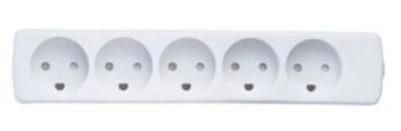 Microconnect Steckdosenleiste – 5× Steckdosen, 10 m, Weiss