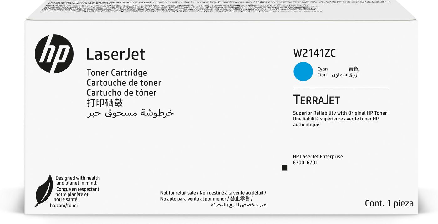 HP Cyan Toner – Original XL – 26'000 Seiten – für HP LaserJet Enterprise 6700/6701/X654