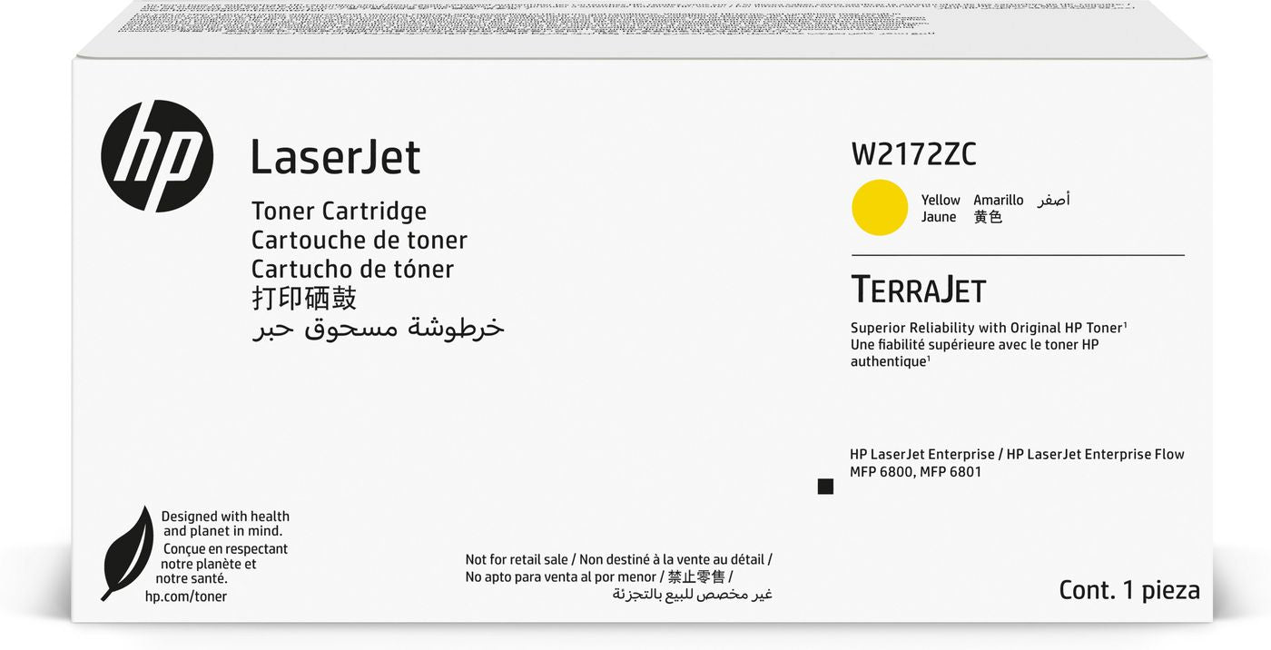 HP 217 (W2172ZC) Gelber Toner – Original XL – 24'000 Seiten – für HP LaserJet Enterprise 6800