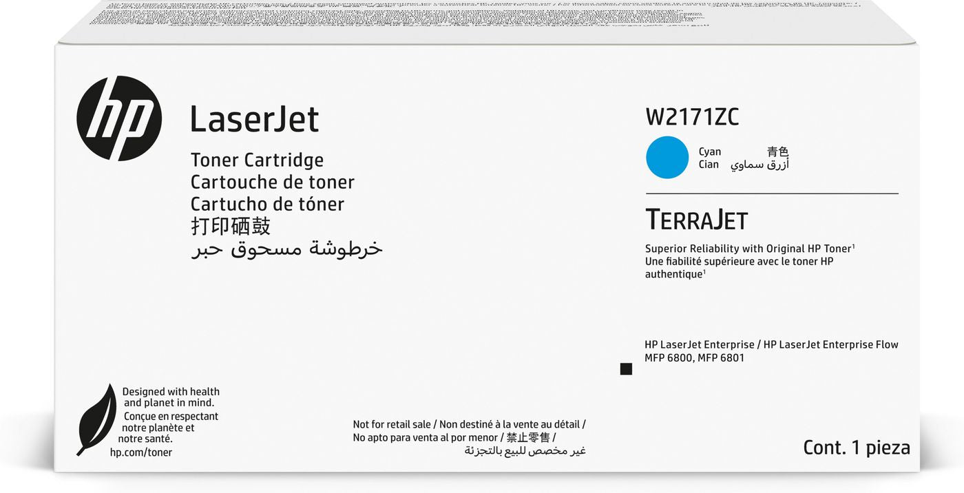 HP 217 (W2171ZC) Cyan Toner – Original XL – 24'000 Seiten – für HP LaserJet Enterprise 6800