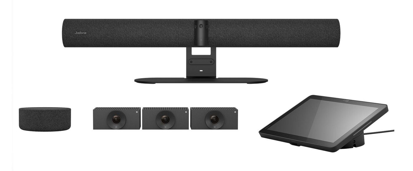 Jabra Panacast Room Kit Multi – Videokonferenzsystem – 4K, WLAN/LAN, Wi‑Fi 5, Bluetooth 5.1, Schwarz