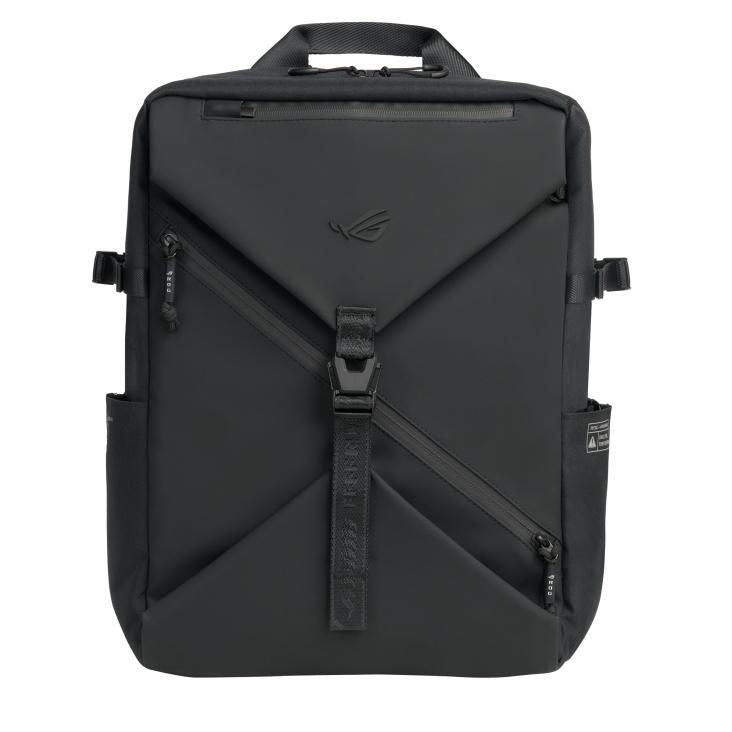 ASUS ROG Gaming-Notebook-Rucksack Archer BP2600 – für 16", wasserabweisend, Leder/Polyester – schwarz