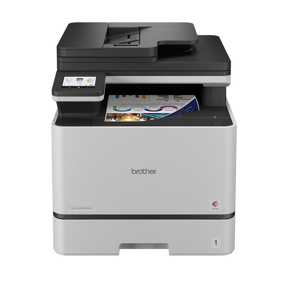Brother Dcp-L8630Cdw Multifunktion – Farblaser-Multifunktionsdrucker, A4, 3-in-1, Duplex, ADF, WLAN/LAN