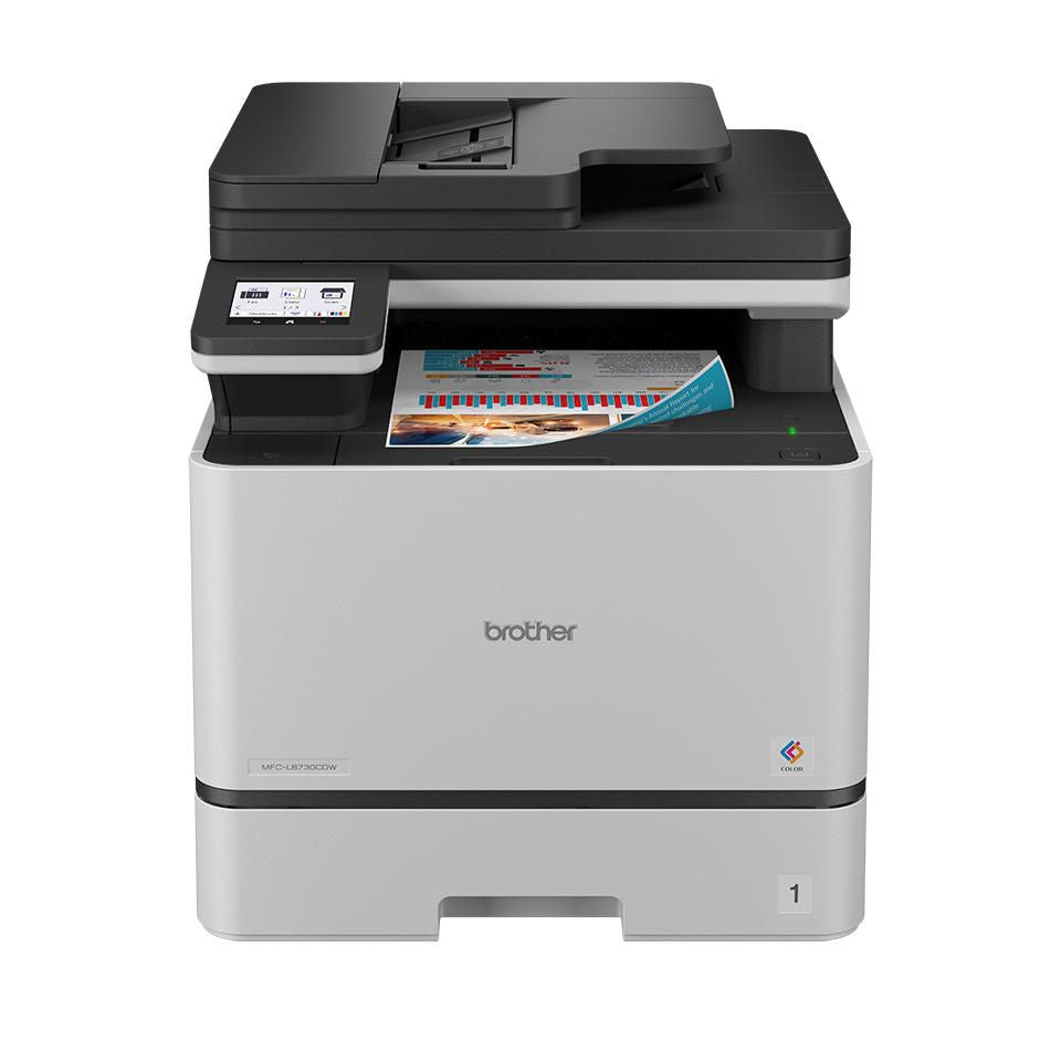 Brother Mfc-L8730Cdw Multifunktionsgerät – Farblaser-Multifunktionsdrucker, A4, 4-in-1, Duplex, ADF, WLAN/LAN