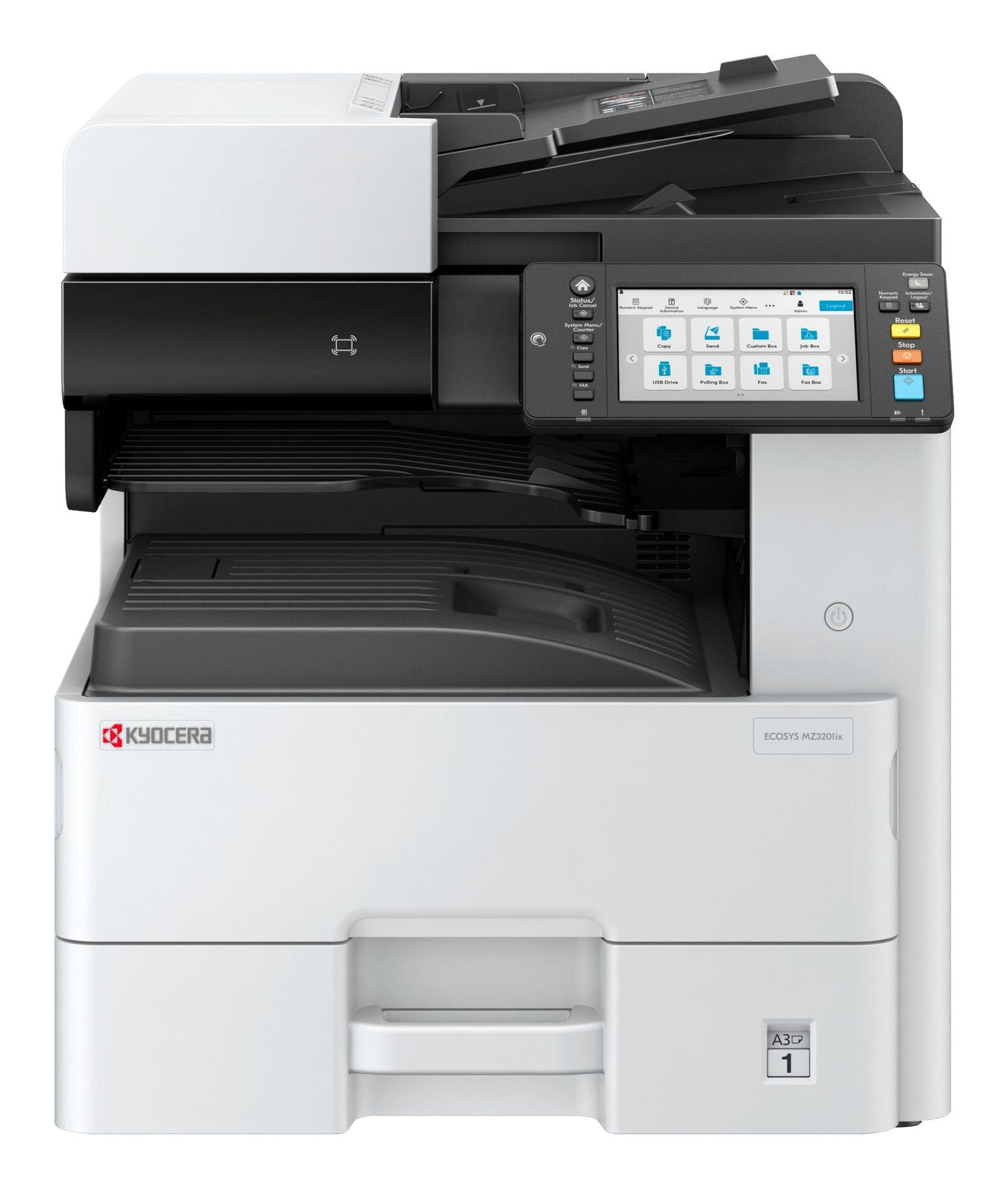 KYOCERA ECOSYS MZ3201ix – SW-Laser-Multifunktionsdrucker, A3, 3-in-1, Duplex, LAN, AirPrint, Mopria